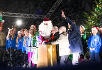 EastEnders legend Anita Dobson turns on Farnham's Christmas lights