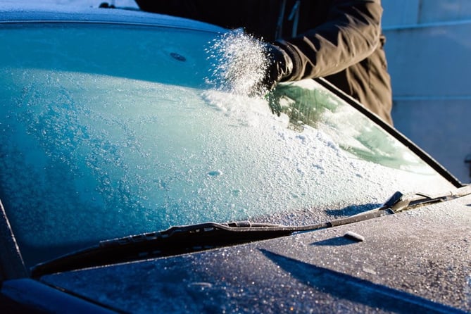 Iced up windscreen.
Picture: Newton Abbot Police
Dec 2022