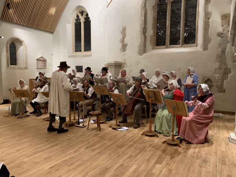 The Madding Crowd's Georgian Christmas show at Ropley Church, December 2022.