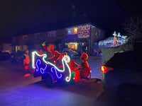 Video: Father Christmas spotted in The Chantrys and north-west Farnham