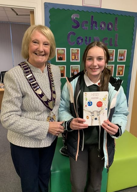 Haslemere mayor Cllr Jacquie Keen, left, with Sonia Nikitin Catling