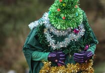 Christmas fancy dress for junior parkrun in Bordon's Hogmoor Inclosure