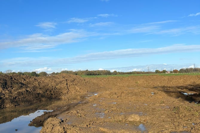 Colin Rayner said Esso has "wrecked" his farm