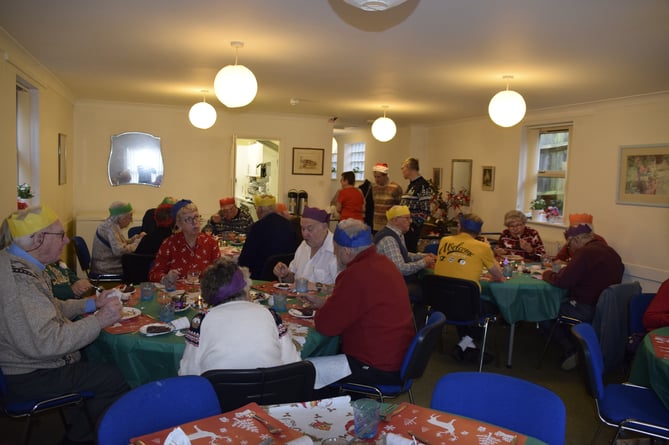 Vokes Lunch Club, Normandy Street, Alton, Christmas dinner, December 25th 2022.