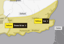 Yellow warning for ice issued in Surrey and Hampshire tonight