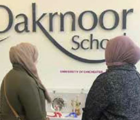 Melissa Ahmadi visits Oakmoor School, Bordon, January 2023.