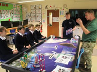 Royal Navy and Royal Marines put on STEM workshop at Hindhead school