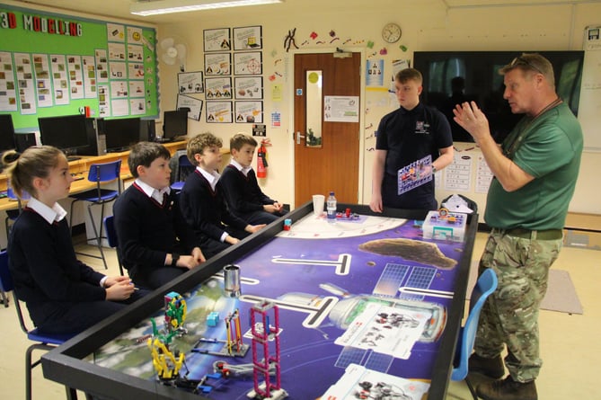 STEM ambassadors from the Royal Navy and Royal Marines visited the Royal Prep School in Hindhead
