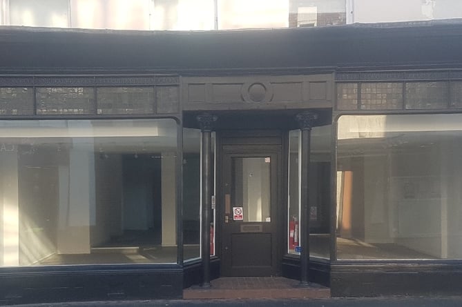 The former Sharps showroom in West Street