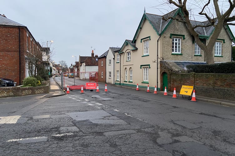 Three months of rolling road closure got underway in West Street on Monday