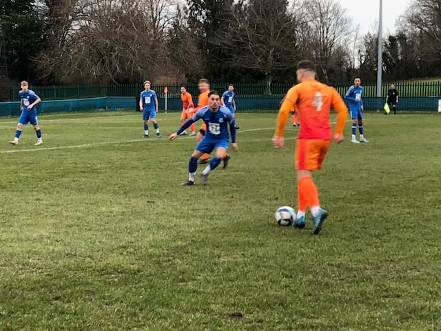 Action from Alton’s 2-1 win at Frimley Green