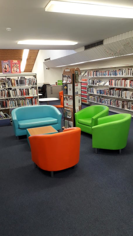 inside Petersfield Library 