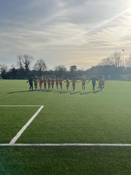 Churt Rockets celebrate reaching the Surrey FA Cup final