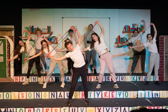 Alton School pupils in Matilda Jr The Musical, February 2023.