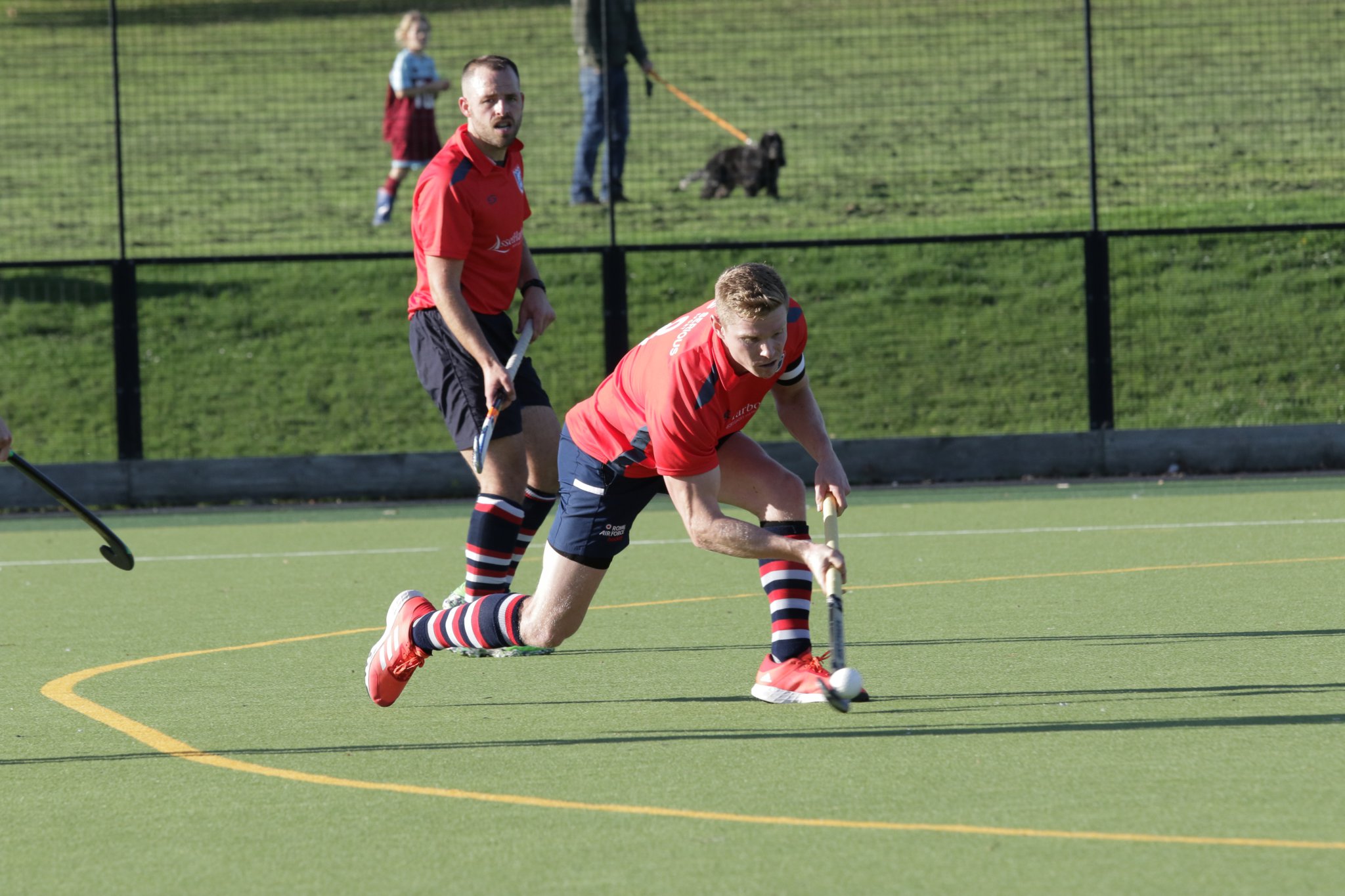 Scott Perry scores from a short corner 