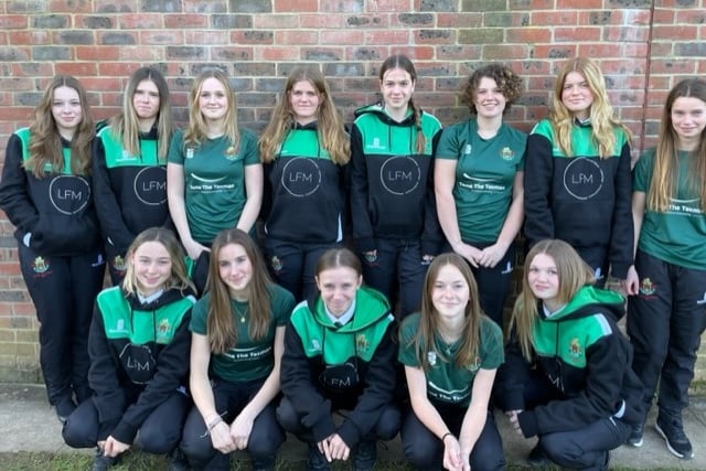 The Eggar's under-16 girls' hockey team