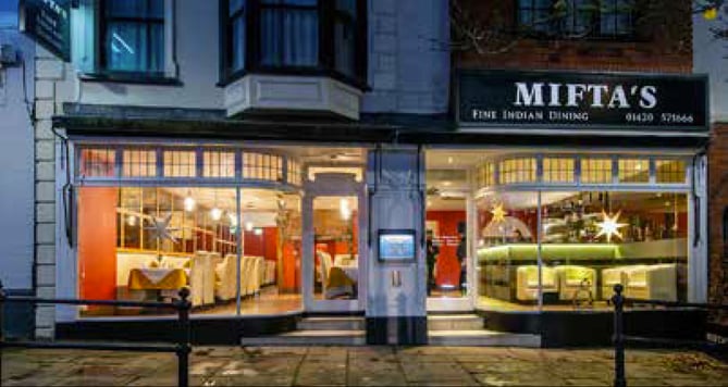 Mifta's restaurant, Market Square, Alton.