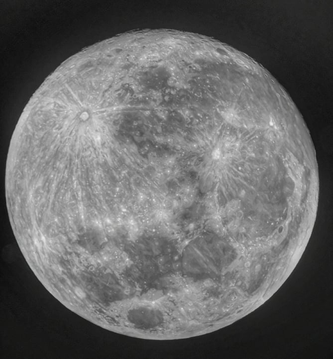 The Moon by Dan Oakley, South Downs National Park Dark Skies ranger