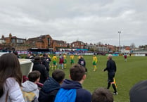 Big crowd watch Farnham Town beat Badshot Lea in Coxbridge derby