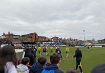 Big crowd watch Farnham Town beat Badshot Lea in Coxbridge derby