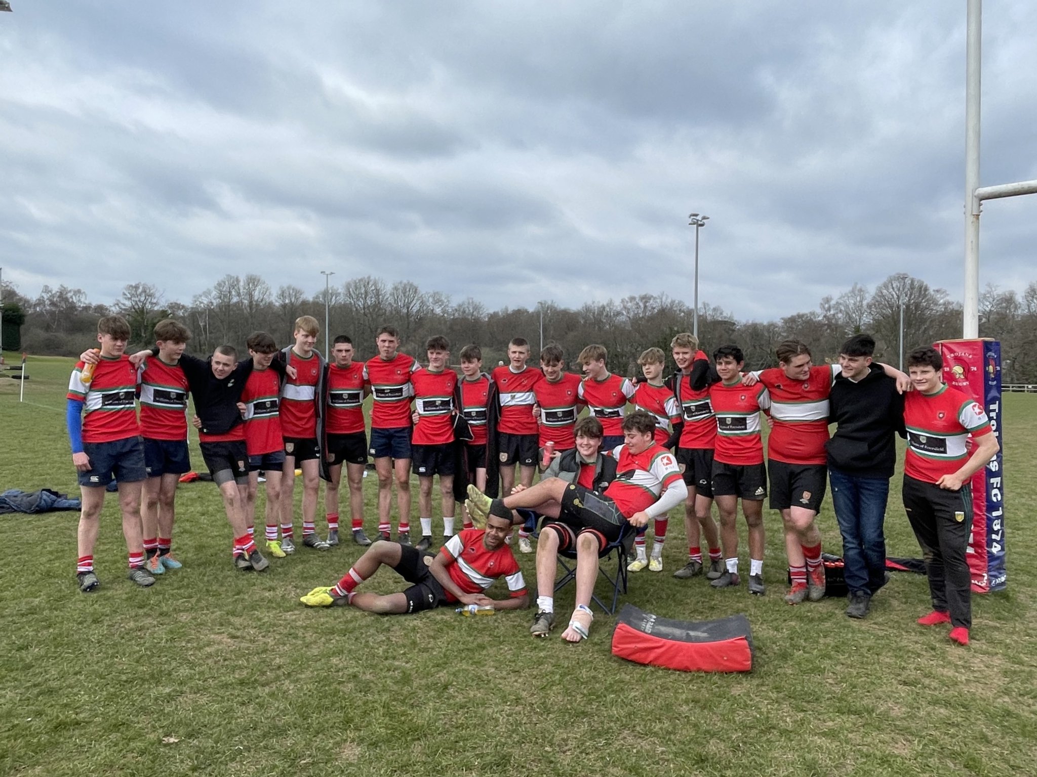 Petersfield Rugby Club under-15 boys beat Trojans under-15s