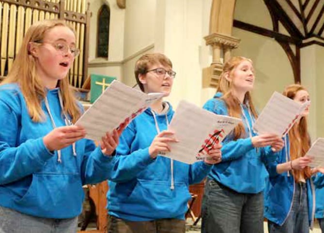 Farnham Youth Choir, The Spire Church, Farnham, March 2023.