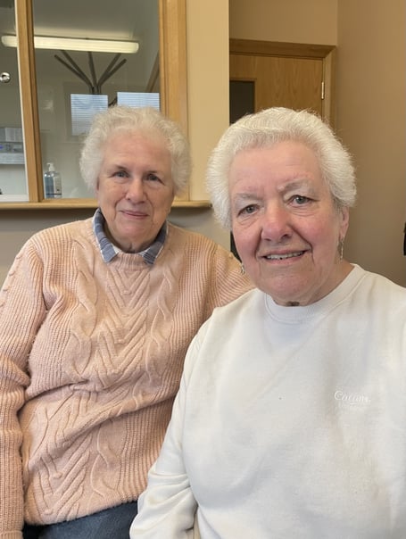 Dawn Padwick and Sheila Stevens.