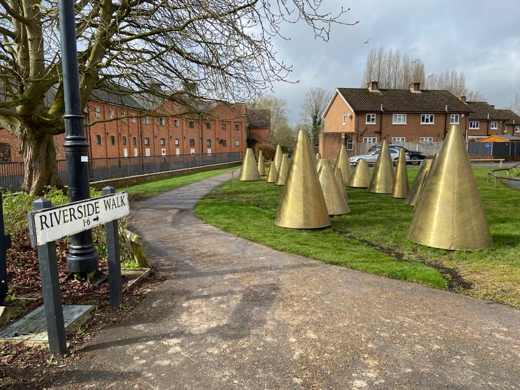 The flexibility of Farnham's new 'A Hand's Turn' art installation allows for the work to be displayed in other parts of the town too – so who knows where it may appear next!