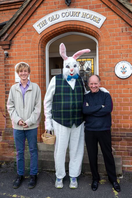 Hoppy News! The Easter Bunny visits the Herald office