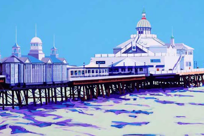 Eastbourne Pier, painted by Paul Tracey.