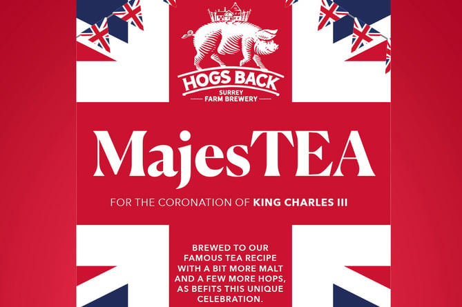 MajesTEA is a regal variation on Hogs Back’s award-winning flagship ale Tongham TEA