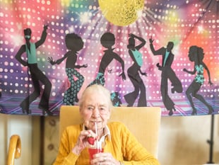 Alton woman has a groovy party to celebrate her 95th birthday