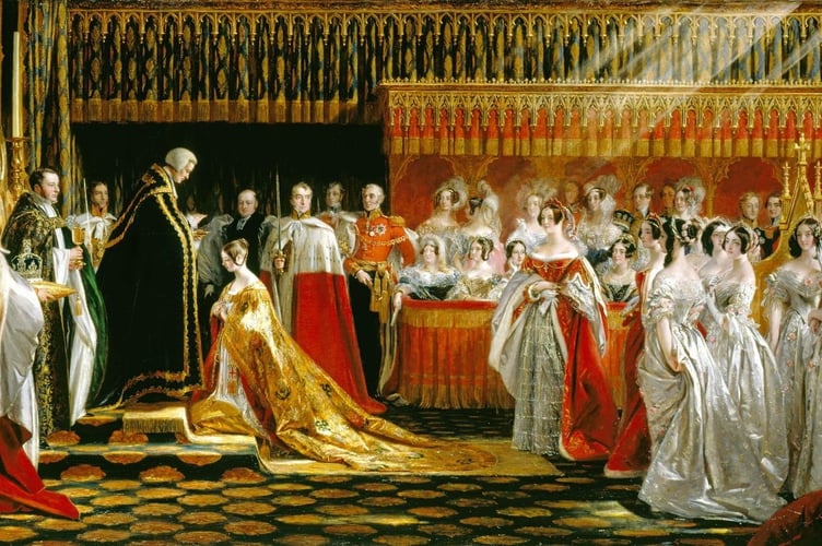 Queen Victoria Receiving the Sacrament at her coronation, by Charles Robert Leslie (1794–1859)