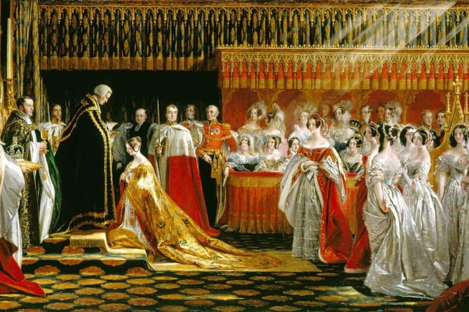 Queen Victoria Receiving the Sacrament at her coronation, by Charles Robert Leslie (1794–1859)
