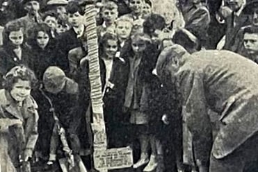 The planting of Tilford's Coronation Oak to celebrate the coronation of Queen Elizabeth II in 1953