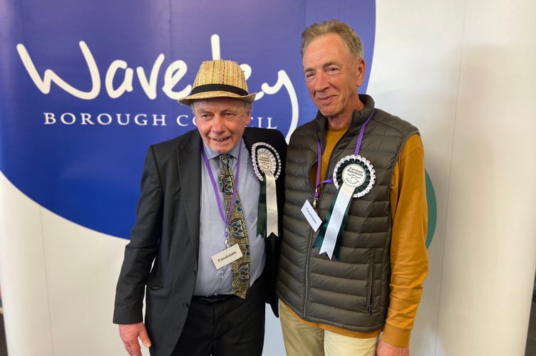 David Beaman and Graham White won seats for Farnham Residents in the new ward of Farnham North West