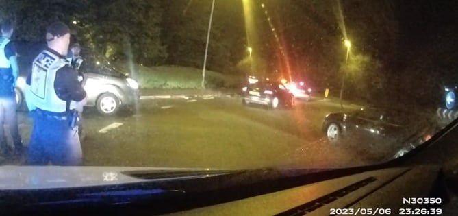 More than 300 cars attended the 'meet' in the Bedford Road area of Petersfield on Saturday night