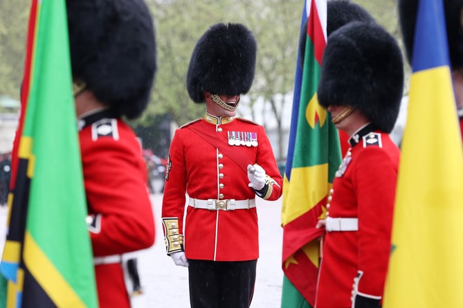 Image of military personnel, seen here at Wellington Barracks in London, before taking part in the King's Coronation.

The UK Armed Forces conduct their largest ceremonial operation for 70 years today (06/05/2023), and accompanied Their Majesties King Charles III and Queen Consort Camilla to the Coronation service at Westminster Abbey.

More than 7,000 soldiers, sailors and aviators from across the UK and Commonwealth participated in ceremonial activities across processions, fly pasts and gun salutes marking the historic event.

With around 200 personnel providing a Guard of Honour at Buckingham Palace, together this made up the largest UK military ceremonial operation for 70 years.

As well as marching detachments from across the Household Division, Royal Navy, British Army and Royal Air Force, more than 400 troops from the Commonwealth nations and British Overseas Territories were on parade, representing the diversity and traditions of Armed Forces around the globe with connections to His Majesty The King.

Foot Guards of the Household Division lined The Mall, the Royal Navy lined their spiritual home at Admiralty Arch, the Royal Marines at Trafalgar Square and the Royal Air Force Whitehall and Parliament Square.


