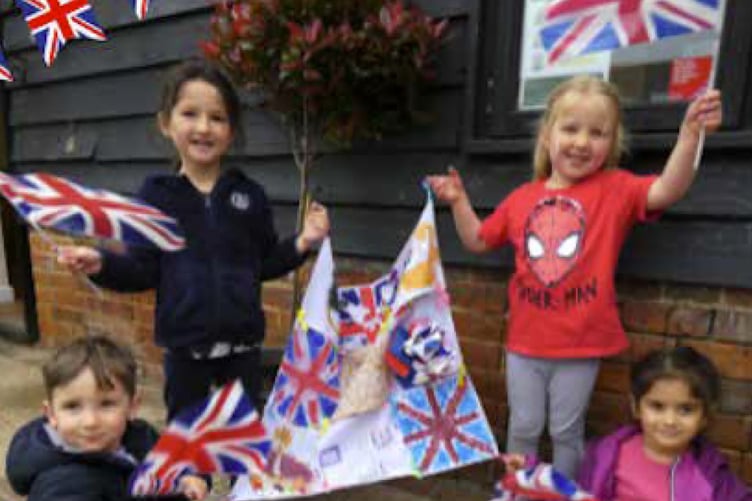 Coronation party at Aster Daisy Nursery in Rake, May 2023.