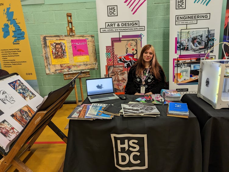 Art and design technician Billie Price exhibited at the annual fair