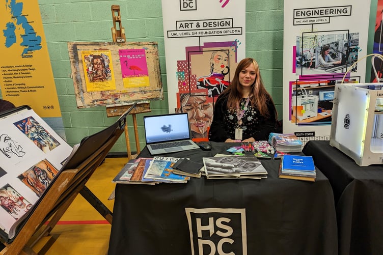 Art and design technician Billie Price exhibited at the annual fair