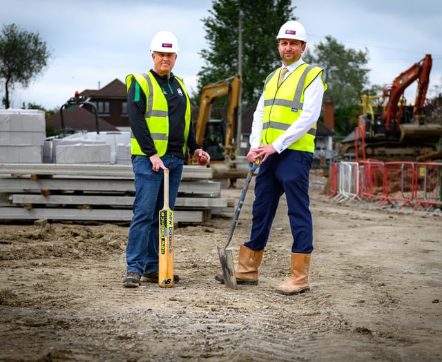 Rowledge Cricket Club and Bewley Homes break ground on new development