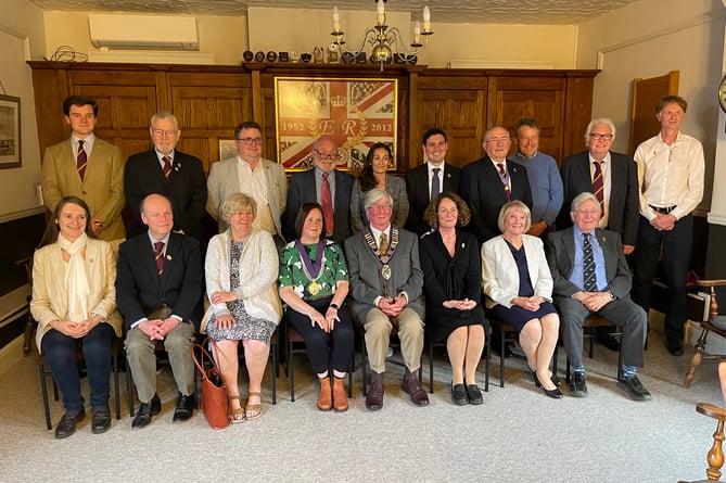 The 'new' Haslemere Town Council assembled for the first time since the May 4 local elections last week