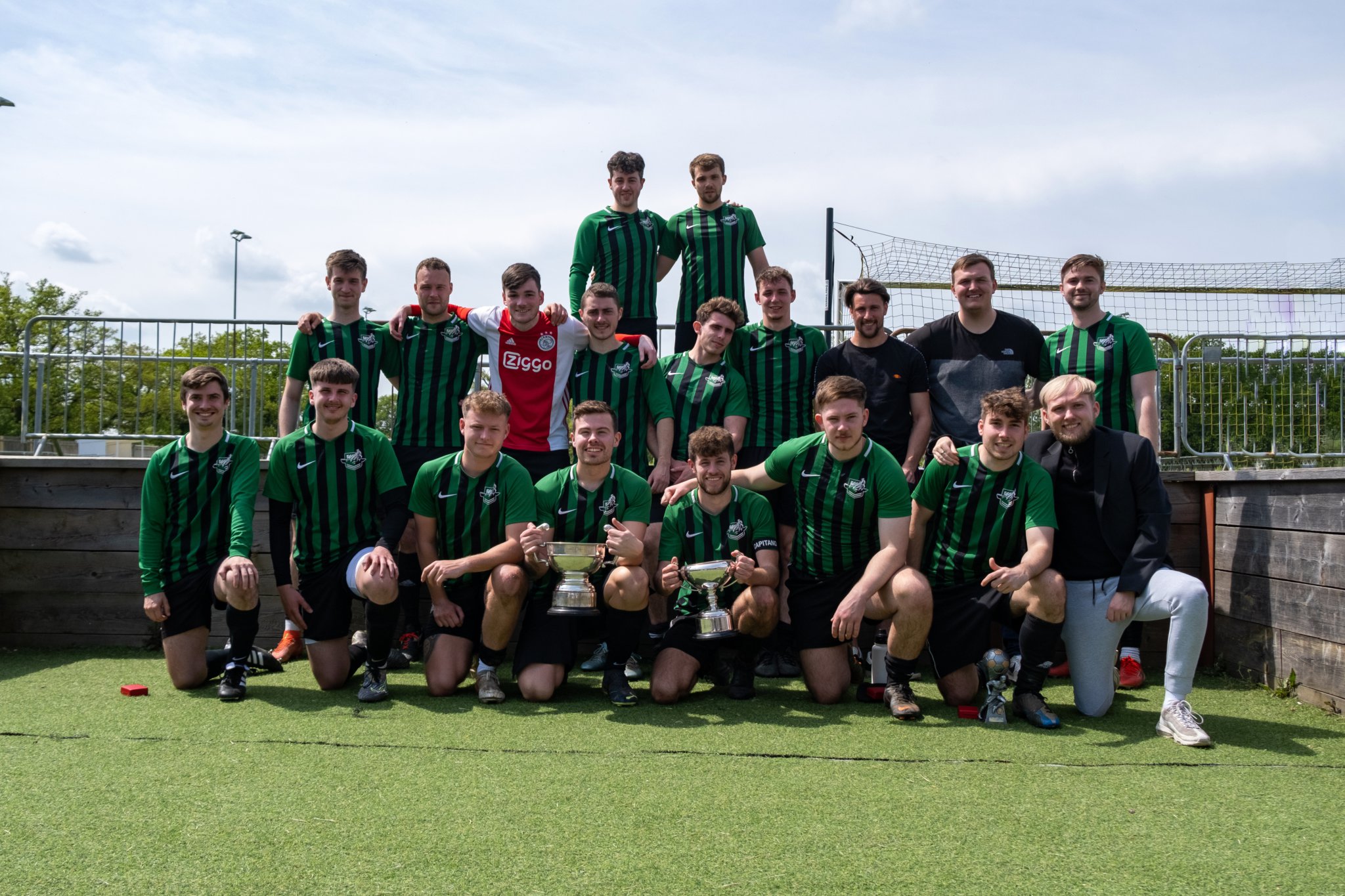 Farnham Spitfires with their two trophies