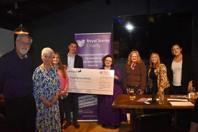 Football club quiz raises £2,000 for Royal Surrey's new cancer centre