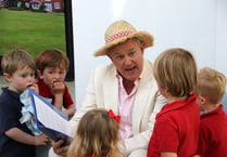 Hugh Bonneville opens new extension at Liphook nursery school
