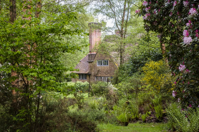 View through to Munstead Wood house from the Woodland Garden