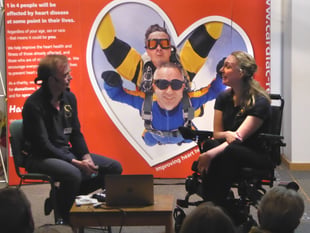 Paralympian Sophie Christiansen talks to Cardiac Rehab in Alton