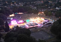 Incredible drone photos capture Hale Carnival from the air at night