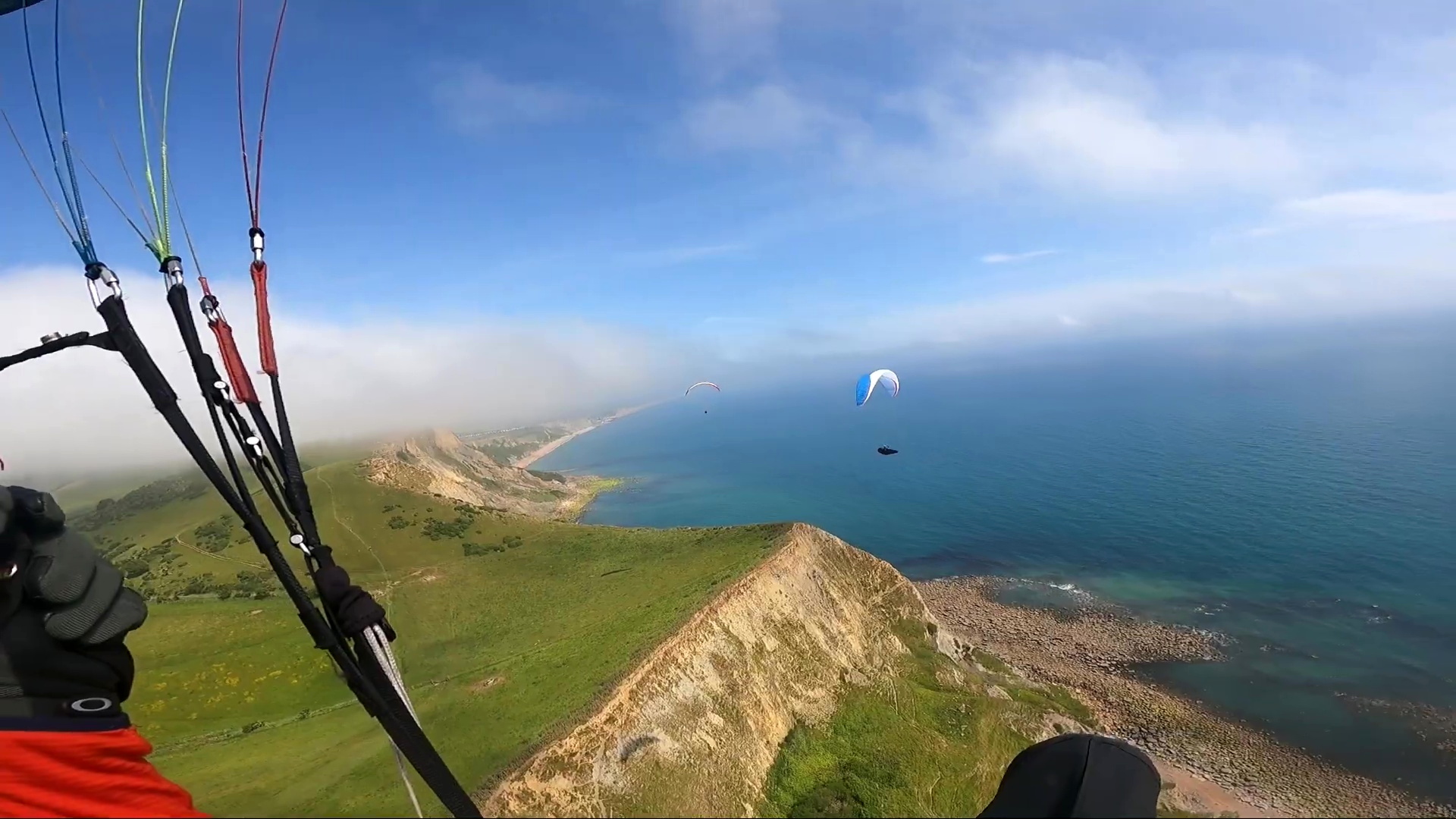 Looking east along the Dorset coast